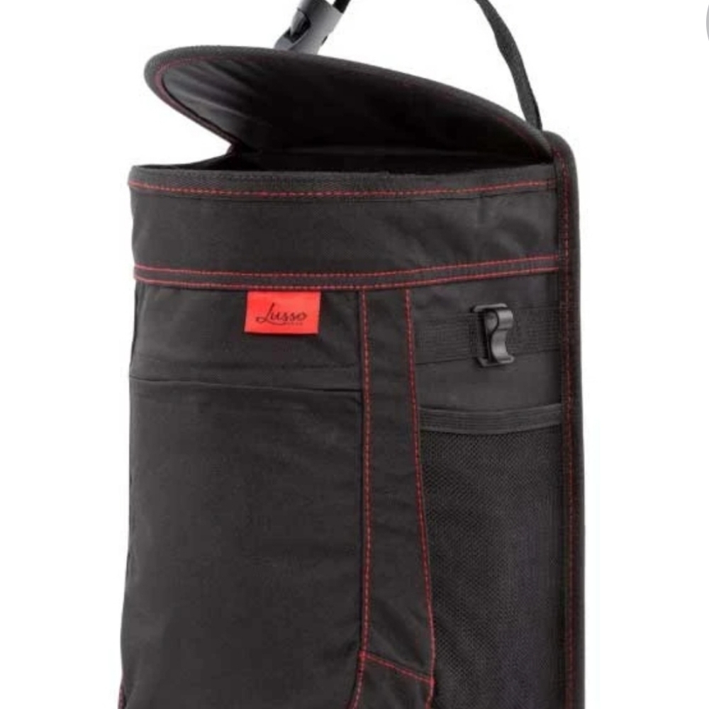Luso gear red and black car trashcan
